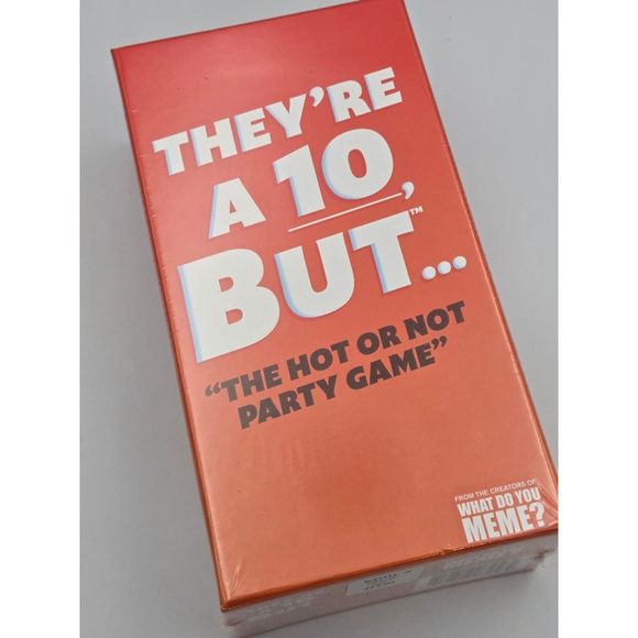 They're a 10 But, the Hot or Not, Party Game NIOP, Game Night Great Gift, - Picture 1 of 4